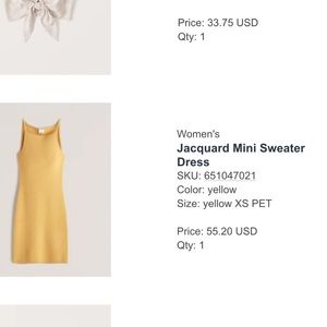 Abercrombie & Fitch Jacquard Mini Sweater Dress